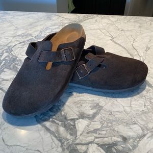 Birkenstock Suede Clog, Mocha, Size 39